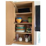 Contents of upper cabinet Contents of upper cabinet