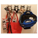 Cat coat hanger with tote bags Cat coat hanger with tote bags