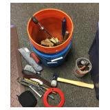 Bucket of misc. tools