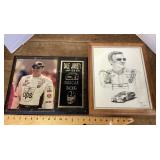 2 Dale Jarrett collectible plaques