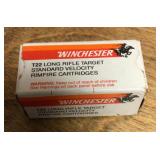 Full box .22 long rifle cartridges