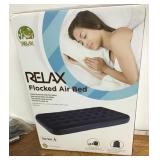 Relax flocked twin air bed