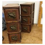 Storage drawers from old sewing machine