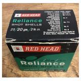 Box of Red Head 20 gauge shells
