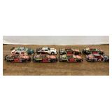 8 diecast race cars 1:64