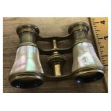 Antique French mother-of-pearl opera glasses