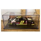 Rusty Wallace race car in display case 1:24