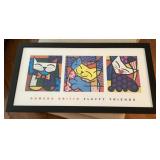 23x43 Romero Britto cat art