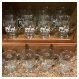 16 Anchor Hocking glass mugs