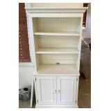 2-piece white hutch