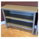 Gray bookcase