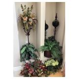 Clean up home decor lot with artificial plants