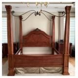 4-poster king bed frame