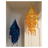 2 paper lanterns --20" tall