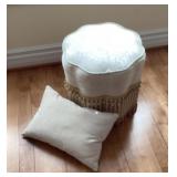 Ottoman and pillow