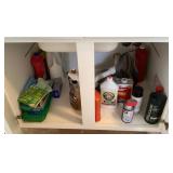 Cleanup of cabinets in laundry room