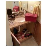 Contents of upstairs bathroom