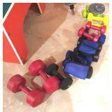 Group of hand weights