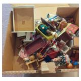 Dollhouse furniture and figures