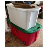2 extra large totes with lids