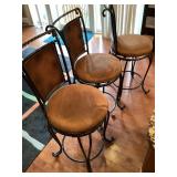 3 bar height chairs