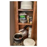 Contents of kitchen cabinet