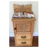 Decorative cabinet with contents