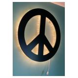 24" Lighted Peace sign