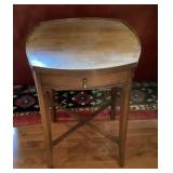 Mahogany side table with drawer