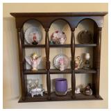 19x19 Knicknack wall shelf and contents