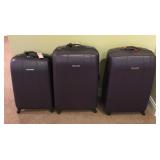3 pieces of wheeled luggage