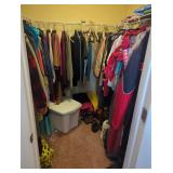 Closet full of clothes