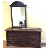 Spanish style dresser with mirror