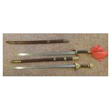 2 swords and sheaths
