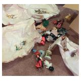 Group of mini figures packed from curio