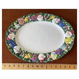 Fitz and Floyd oval Christmas platter