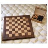 18" wood chess set