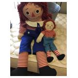 2 Raggedy Andy dolls