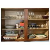 Contents of upper kitchen cabinet