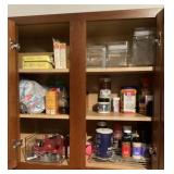 Contents of upper kitchen cabinet