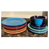 Fiesta plates and cups