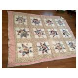 62" x 78ï¿½ hand stitched quilt