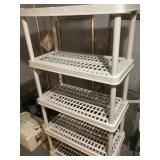 5-tier plastic storage shelf --6