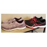 2 pair of ASICS womenï¿½s running shoes Size 10.5
