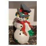 1971 ceramic musical snowman