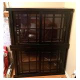 Cabinet with sliding glass doors