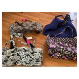 4 Vera Bradley tote bags