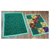 33x43 tied patchwork quilt wall hangings