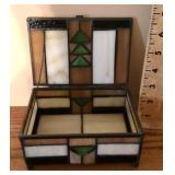 Stained glass storage box