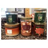 5 NEW scented candles
